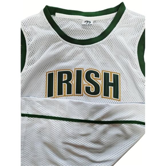New St. Vincent-St. Mary Fighting Irish LeBron James Jersey - White/Green - Picture 6 of 7